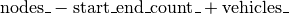 \text{nodes\_} - \text{start\_end\_count\_} + \text{vehicles\_}